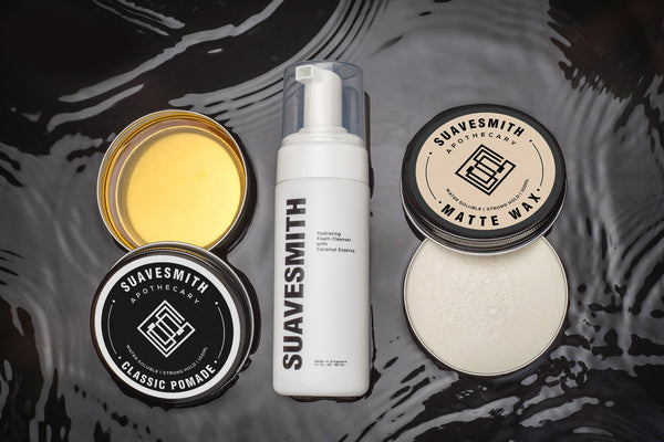Grooming Combo : Hydrating Foam Cleanser + Texturing Matte Wax + Classic Pomade