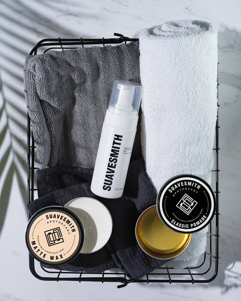 Grooming Combo : Hydrating Foam Cleanser + Texturing Matte Wax + Classic Pomade
